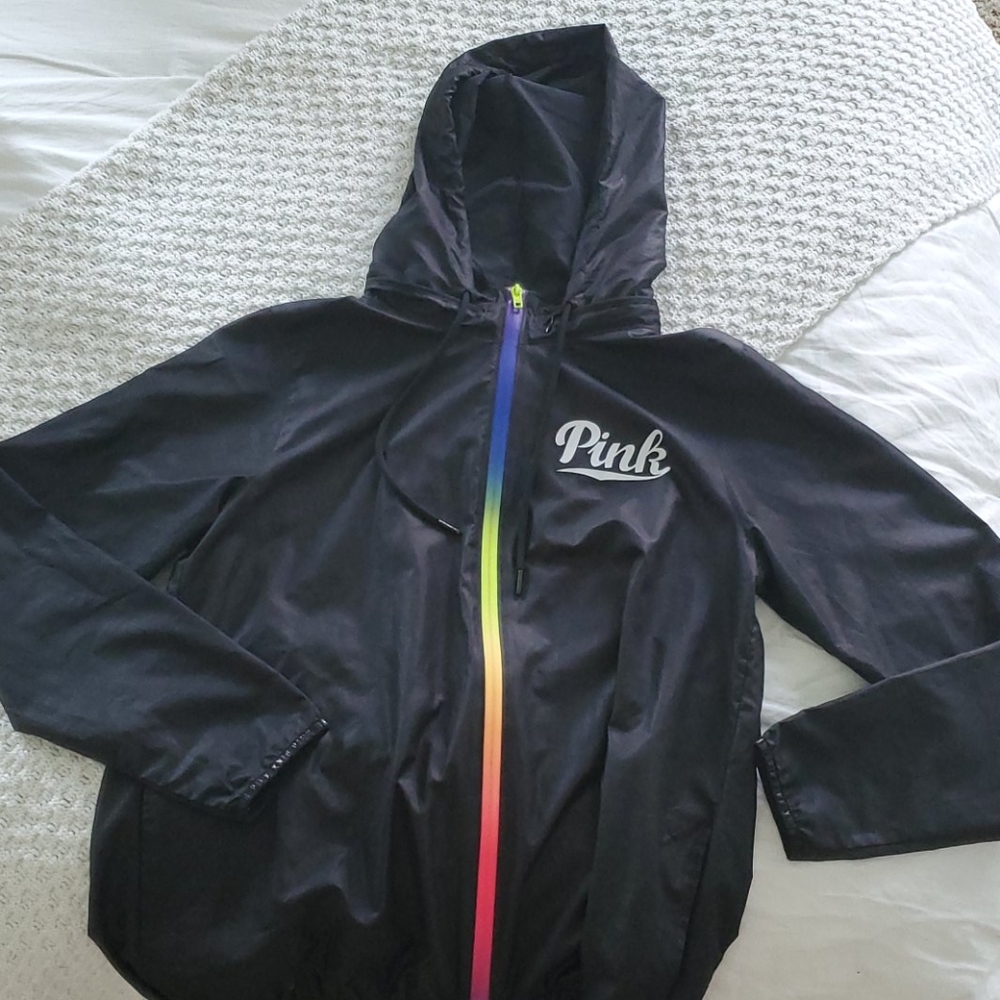 Pink Windbreaker Zipup